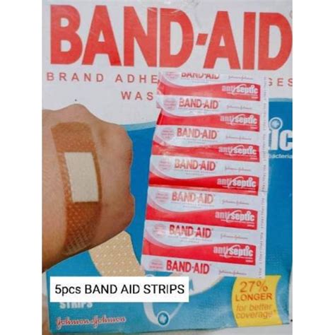 5pcs Orig Band Aid Johnson Strips Adhesive Bandages Washproof Anti Septic Shopee Philippines