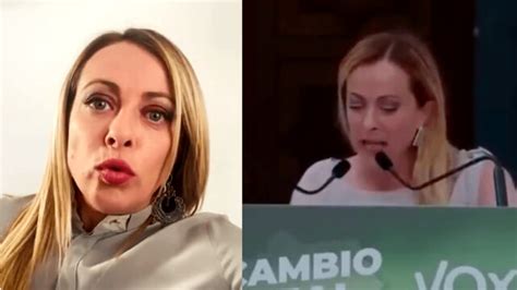 Giorgia Meloni Il Video Del Comizio In Spagna Diventa Virale Insieme