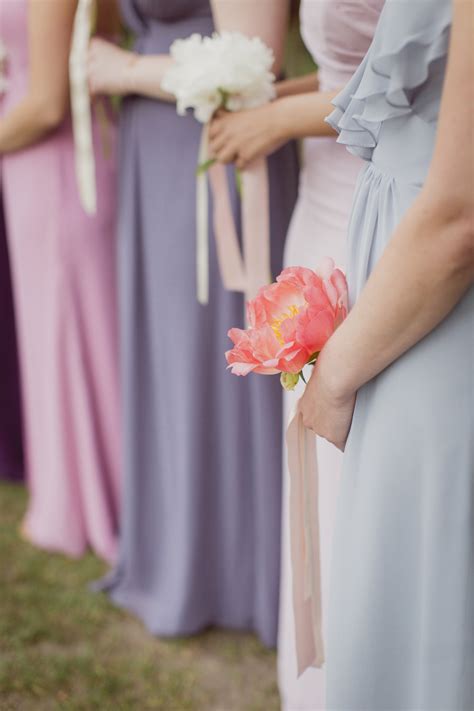 Lavender And Blue Bridesmaids Dresses Elizabeth Anne Designs The