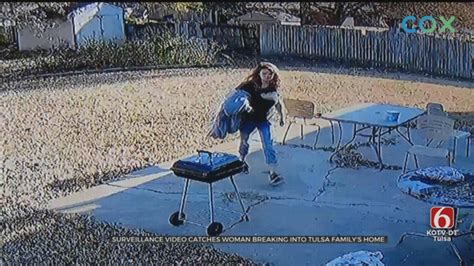 Caught On Camera Woman Breaks Into Tulsa Home