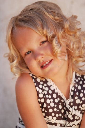 6512 Cute Little Girl Blond Curly Hair Stock Photos Free And Royalty