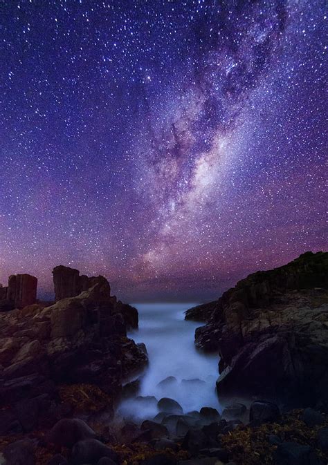 Milky Way Over The Sea Photograph By Wolongshan Photography Fine Art