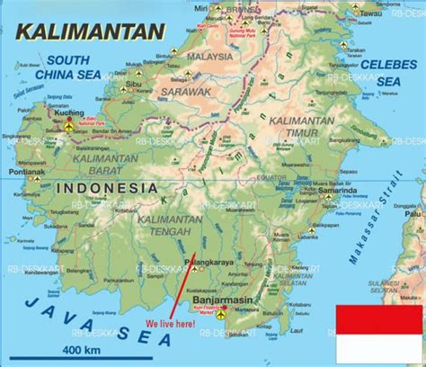 Kalimantanmap Borneo Map West Kalimantan