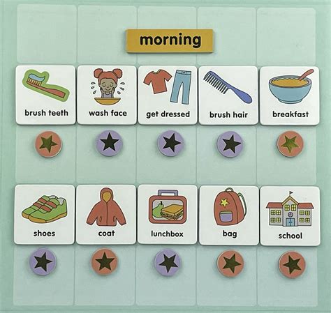 Buy Magnetic Visual Schedule For Kids Routine Chart For Kids Kids
