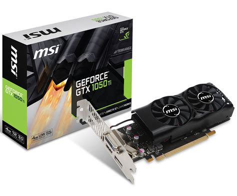 Msi Announces Its Gtx 1050 Ti Low Profile Graphics Card For Smaller