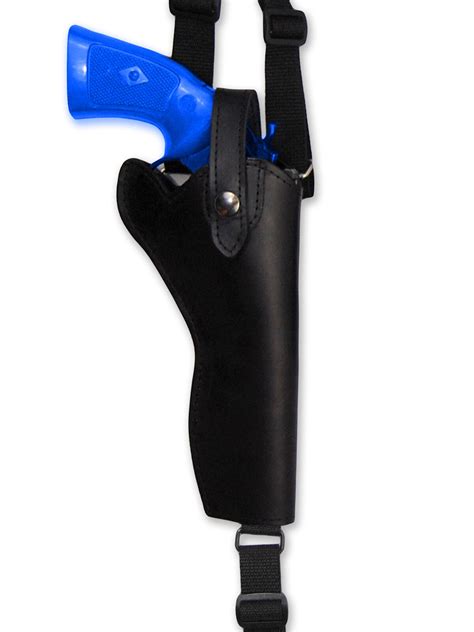 New Barsony Black Leather Vertical Gun Shoulder Holster For Taurus 6