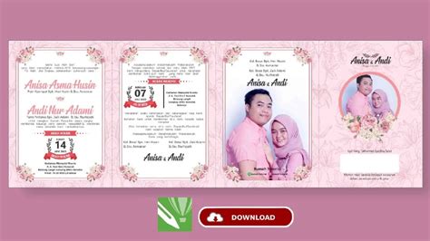 Download Undangan Pernikahan Yang Bisa Diedit Cdr