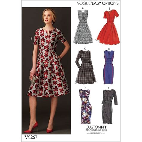 Search Results For Misses Fit Flare Dresses Vogue Pattern 9267 Sew