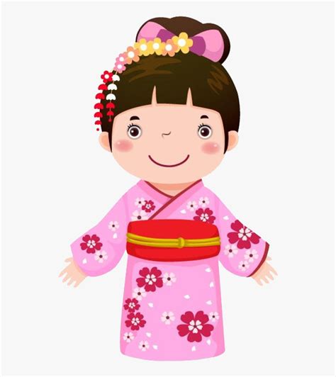 Japan Clipart Clothing Japanese Kimono Cartoon Hd Png Download Kindpng