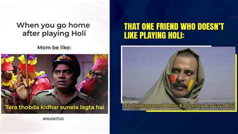 Viral News Check Out These Funny Holi 2023 Memes And Jokes Ahead Of