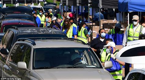 The los angeles regional food bank is truly doing some amazing work to fight hunger in los angeles county. Hundreds of Americans line up for drive-thru food bank ...