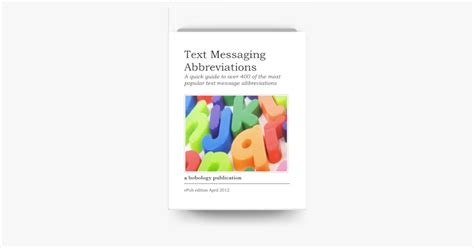 ‎text Messaging Abbreviations By Bob Cohen Ebook Apple Books