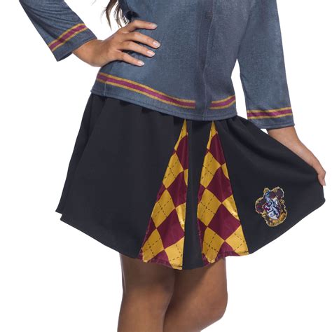 Official Girls Harry Potter Hogwarts House Crest Skirts Book Week Fancy