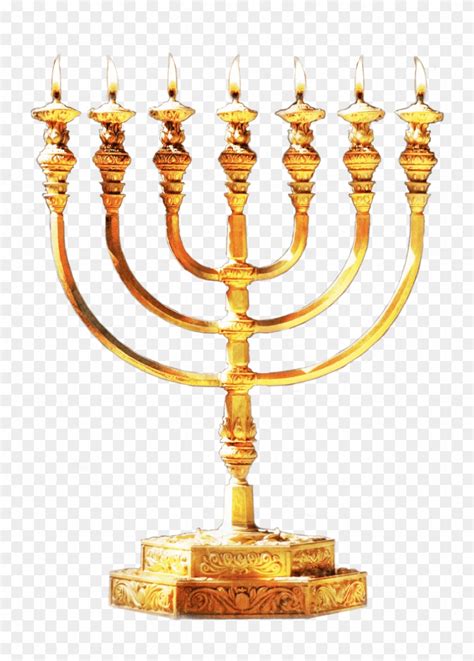 Menorah Gold Judaism Menorah Transparent Back Ground Hd Png Download