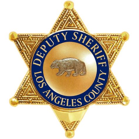 Los Angeles Sheriffs Department Deputy Badge All Metal Sign With