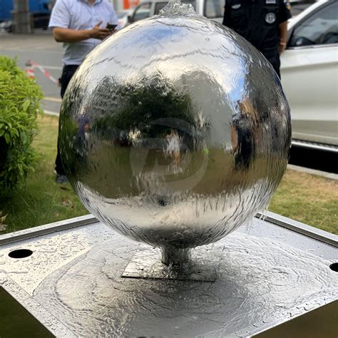 Stainless steel Water Feature sphere - https://www.sphere ...