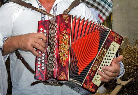 Russian Folk Instrument The Accordion — Stock Photo © Georgina198