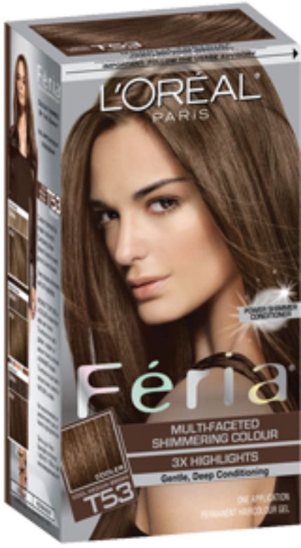 L Oreal Feria T53 Medium Cool Brown Boxed Hair Color Edgy Hair Color