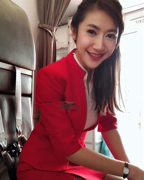 Beautiful Selfi Air Asia Sexy Flight Attendant Flight Attendant