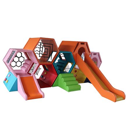 New Design Honeycomb Maze Kids Soft Climbing Slide Indoor Children Soft