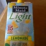 Mix with 52 fl oz (about 4 1/3 cans) water. Minute Maid Light Lemonade (15 calories) Calories and ...
