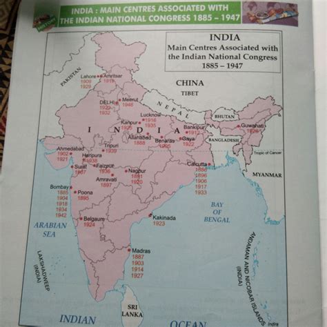 Nationalism In India Map Pointing