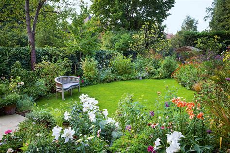 A Bench In A Quiet Spot Of The Lawn Small Cottage Garden Ideas Small