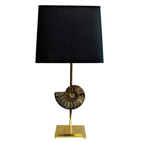 Ammonite Fossil Table Lamp By Michael Laut At 1stdibs