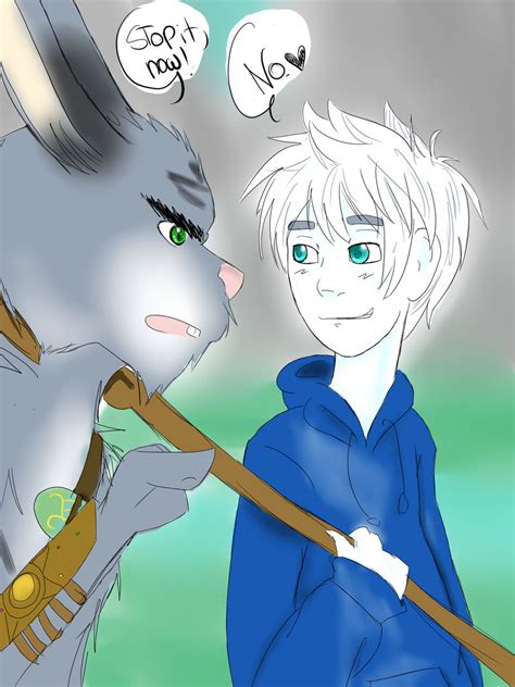 Jack Frost And The Easter Bunny By Chibigaalee On Deviantart
