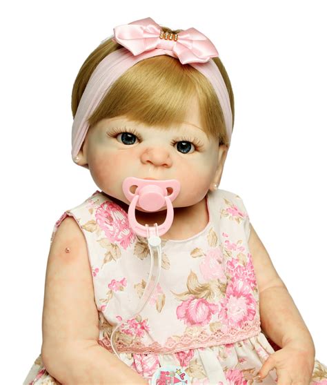 boneca bebê reborn loira valentina corpo de silicone elo7