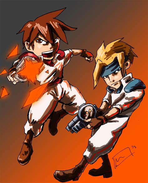 Fanart Gunstar Heroes By Wanderinghobo On Deviantart