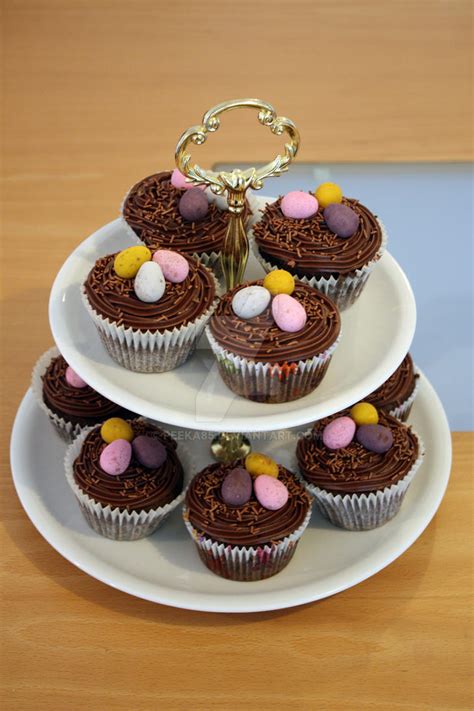 chocolate easter cupcakes by peeka85 on deviantart