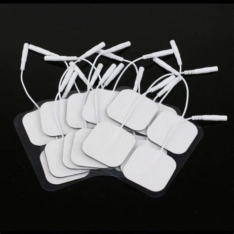Universal Replacement White Fabric Tens Electrode Pads Massagetens Units 4x4cm Ebay