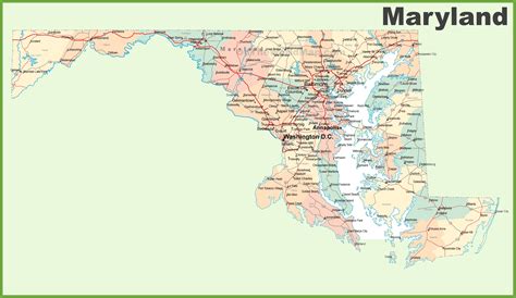 Maryland Zip Code Map Printable