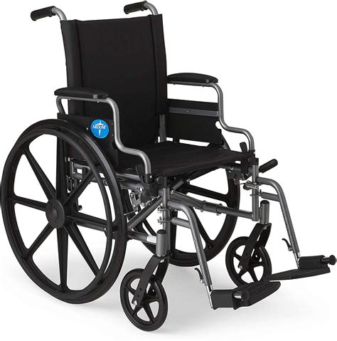 Medline Basic Lightweight Wheelchair with Flip-Back Desk Arms & Swing