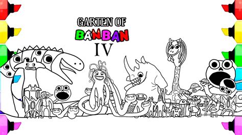 Garten Of Banban 4 Coloring Pages From New Third Teaser Trailer Color