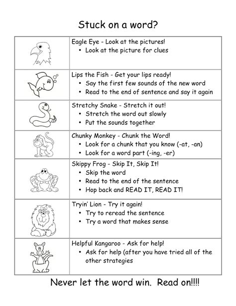 Decoding In Reading Worksheets