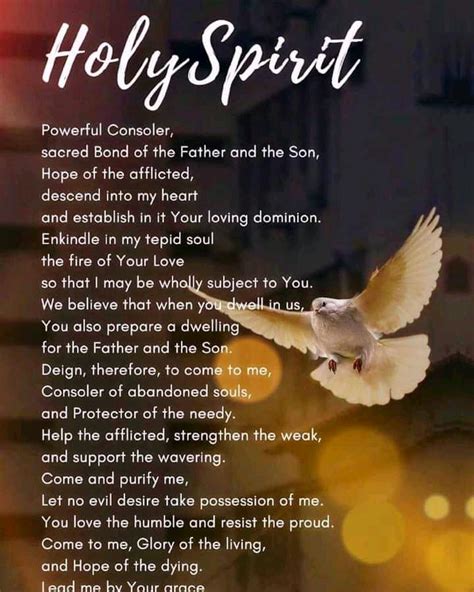Prayer To The Holy Spirit Keash Parish