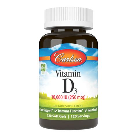 Vitamin D3 10000 Iu 250 Mcg Bone And Immune Health