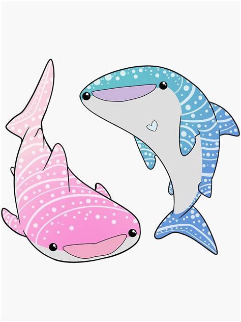 Fin Tastic Whale Sharks Sticker For Sale By Novastar Cartoon