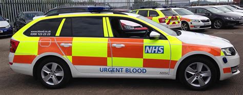 Nhs Blood And Transplant Vehicles Wrapped By Ast Transport Branding