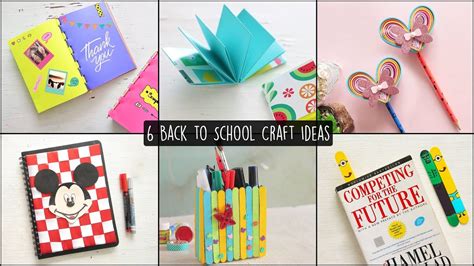 6 Easy Back To School Craft Ideas Youtube
