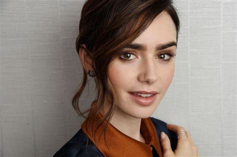 Beautiful Face Of Lily Collins Celebrity Wallpaper Lily