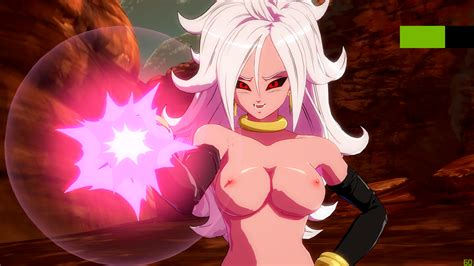 Dragon Ball Fighterz Nude Mod Strips Android 21 Sankaku Complex