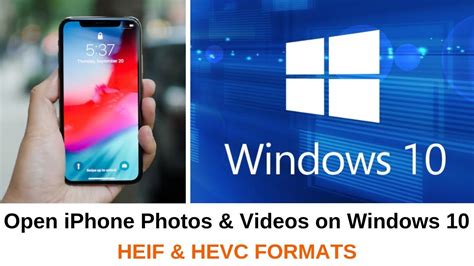 If you have windows 10 version 1809 or later installed, you can open heic files by installing two codecs from microsoft — heif image extensions and hevc. How to Open iPhone Photos and Videos on Windows 10 (HEIC ...