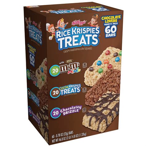 Kellogg S Rice Krispies Treats Variety Pack 60 Ct 0 78 Oz Walmart