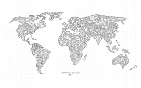 Terrain World Map 11292882 Vector Art At Vecteezy