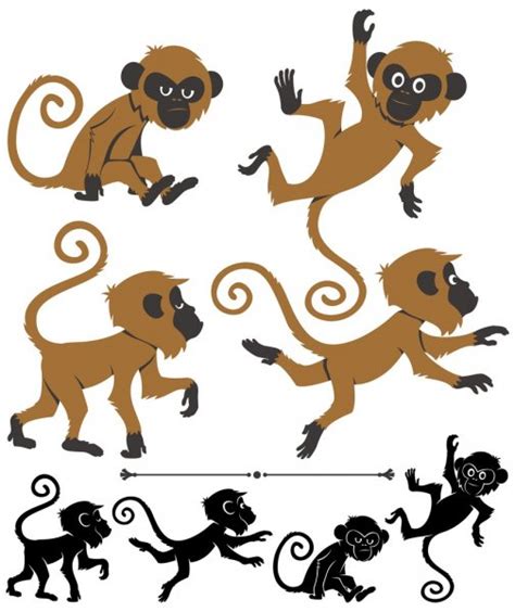 Monkey Stock Vectors Royalty Free Monkey Illustrations Depositphotos®