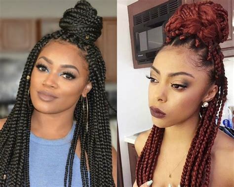 40 Most Beautiful Box Braid Hairstyles To Style Right Now Haircuts