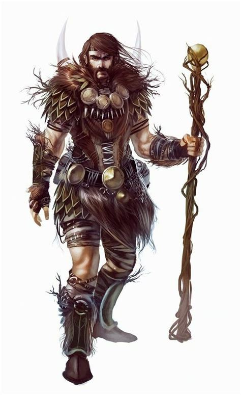 Human Male Druid Pathfinder Pfrpg Dnd Dandd D20 Fantasy Warrior